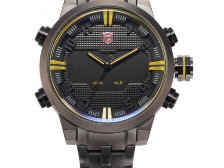 SAWBACK ANGEL Shark B Sport Watch Black Yellow SW 198 on Sale