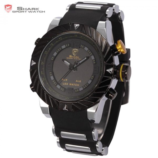 GOBLIN Shark Sport Watch Black Yellow  SW 168 Cheap