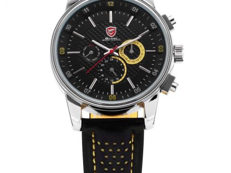 PACIFIC ANGEL Shark Sport Watch Black Yellow SW 095 Sale