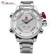 GULPER Shark Sport Watch Silver White Red  SW 104 Sale