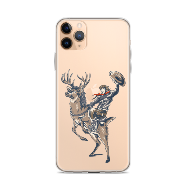 Deer Mullet Cowboy iPhone® Case - Clear Sale