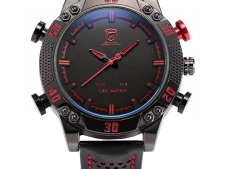 KITEFIN Shark Type A Sport Watch Black Red  SW 261 Sale