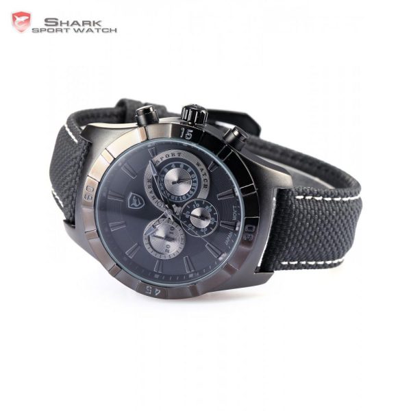 GANGES Shark 2nd Sport Watch Black Grey  SW 289 on Sale