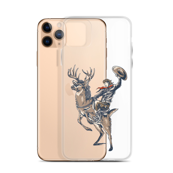 Deer Mullet Cowboy iPhone® Case - Clear Sale