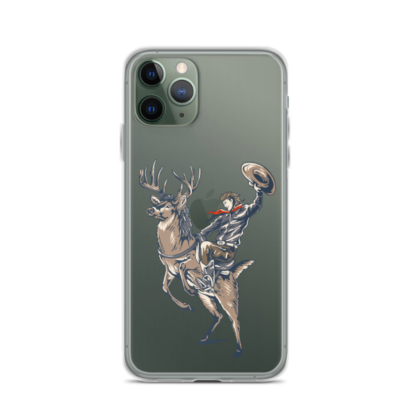 Deer Mullet Cowboy iPhone® Case - Clear Sale