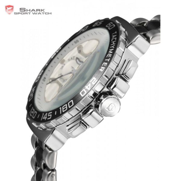 BLACKNOSE Shark Sport Watch Silver White SW 381 Sale