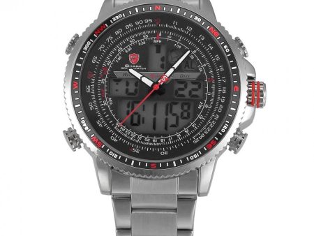 WINGHEAD SHARK Sport Watch Nickel Black Red  SW 325 Supply