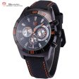 GANGES Shark 2nd Sport Watch Black Orange  SW 286 Cheap