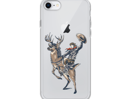 Deer Mullet Cowboy iPhone® Case - Clear Sale