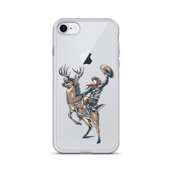 Deer Mullet Cowboy iPhone® Case - Clear Sale