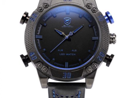 KITEFIN Shark Type A Sport Watch Black Blue  SW 265 For Sale