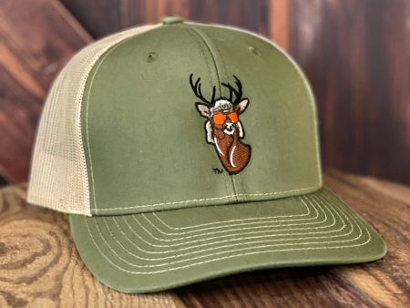 Deer Mullet Hat - Loden Khaki For Sale