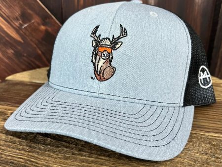 Deer Mullet Hat 2.0 - Heather Gray Black Discount