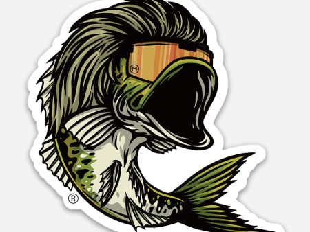 Bass Mullet Sticker Hot on Sale