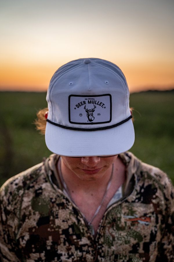 Deer Mullet Brand Rope Hat - White Black Online