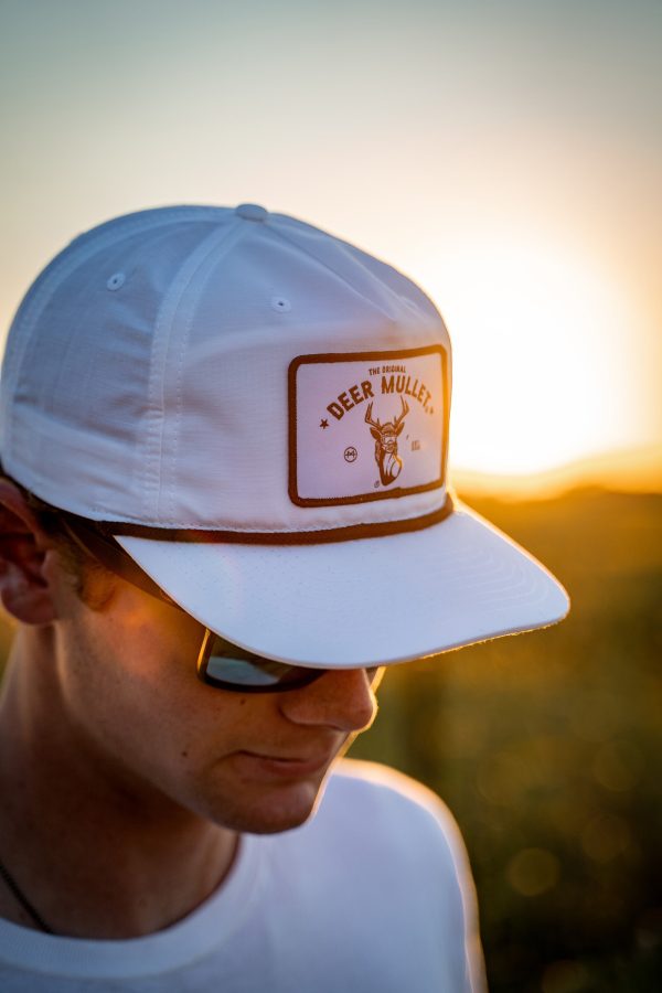 Deer Mullet Brand Rope Hat - White Black Online