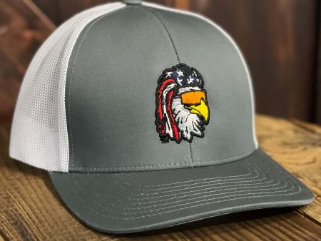 Eagle Mullet Hat - Charcoal White Discount