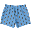 Duck Mullet Men s Swim Trunks - Blue Fashion