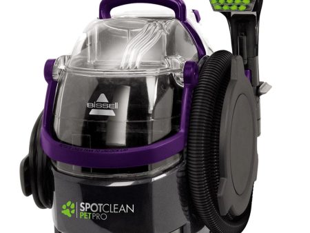 BISSELL SpotClean Pet Pro | 750W Portable Carpet Cleaner | Removes Spills, Stains and Pet Messes | includes Pet Stain Trapper Tool | Cleans Carpets, Upholstery & Car | 15588 | 2.8L | Black Purple For Sale