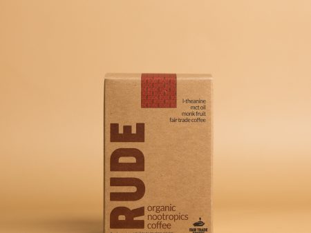 Rude Coffee Fair Trade & Organic Nootropic Coffee - 7 Sachets - Sweet Online Sale