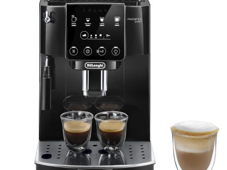 De Longhi Magnifica Start ECAM220.22.GB, Automatic Coffee Machine with Milk Nozzle, Bean to Cup Espresso Machine with 4 One-Touch Recipes, Soft-Touch Control Panel, 1450W, Black Discount