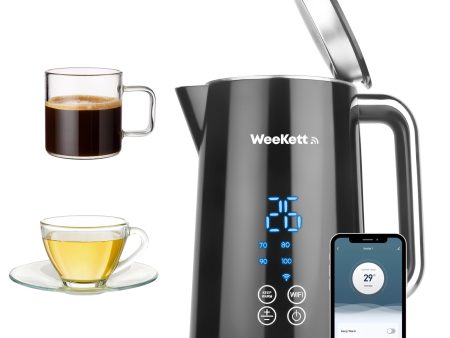 Alexa Smart Kettle, 1.7L - Smart Home Voice Control Kettle - Temperature Control Kettle with Cool Touch, LED Display & Keep Warm Function - 3000w Energy Efficient & BPA Free - Black Online now