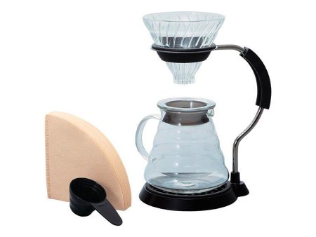 Hario V60 Arm Stand Glass Dripper Set 02 Discount