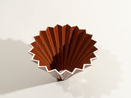 ORIGAMI Coffee Dripper - Brown Online Hot Sale