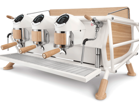 Sanremo Café Racer White Wood Espresso Machine 3 Groups Online Sale