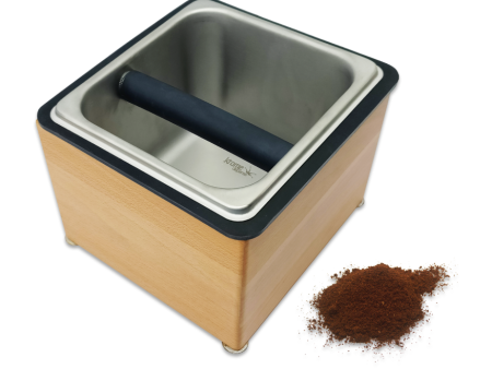 Stainless Steel in Wooden Box Countertop Knock Box Online Sale