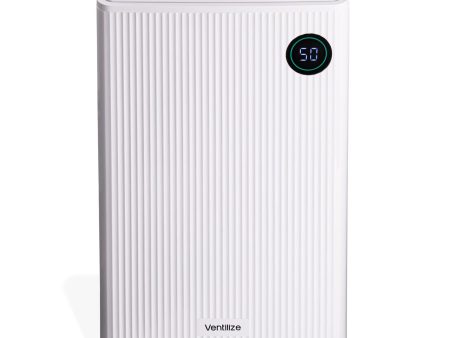 Premium 2-in-1 Dehumidifier 20L with Active Carbon Air Filter Smart LCD Touch Control For Damp Mould & Condensation Continuous Drain Option, Laundry Dry Mode, 24H Timer Energy Efficient – by Ventilize For Sale