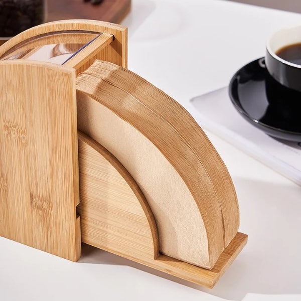 Bamboo Coffee Paper Filter Holder Fashion