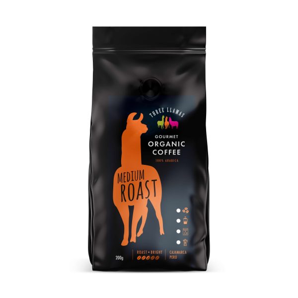 Three Llamas Coffee Organic Medium Roast on Sale