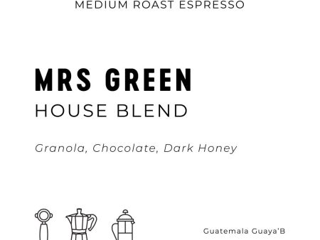 Espresso Workshop Mrs Green - Organic House Blend Online Hot Sale