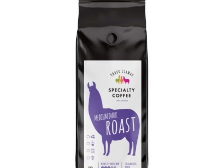 Three Llamas Coffee Medium Dark Roast For Sale