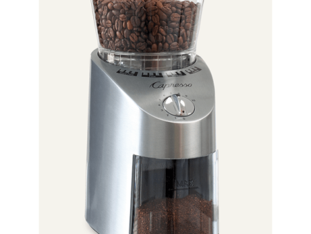 Capresso Infinity Plus Conical Burr Grinder, Stainless Steel For Sale