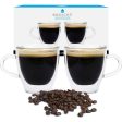 GROSCHE TURIN Double Wall Espresso Glass Cups, Set of 2 Supply