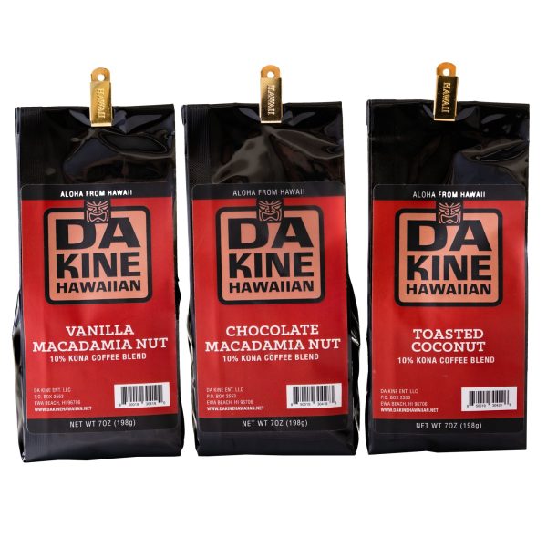 10% Kona Coffee Blend 3-Pack Mix-n-Match Sale