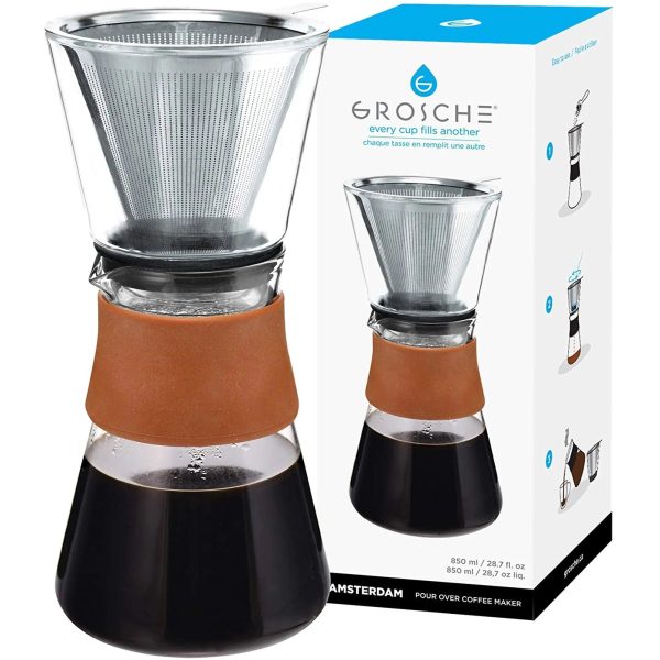 GROSCHE AMSTERDAM Pour Over Coffee Maker Discount