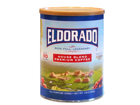 Eldorado Coffee Premium Blend Coffee - Ground, 10 oz Can Cheap